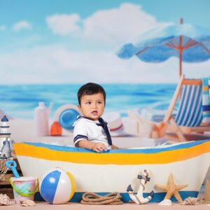 Baby beach theme photoshoot in Vijayawada