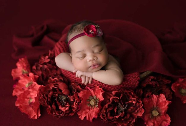 Newborn baby photography session at Hanuman Baby Studio in Vijayawada